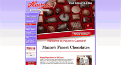 Desktop Screenshot of havenscandies.com